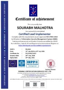 ISO 27001:2022 Lead Auditor