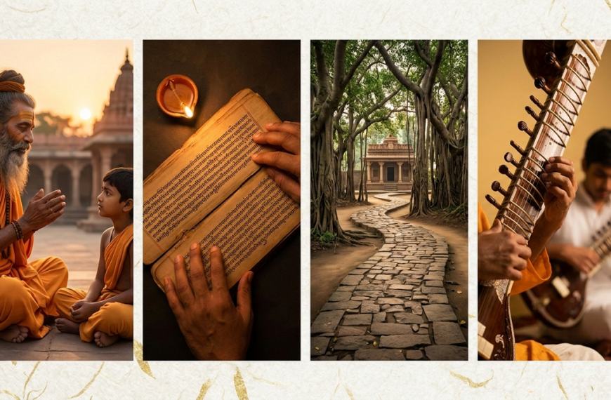 Parampara Knowledge Network showing guru shishya knowledge lineage