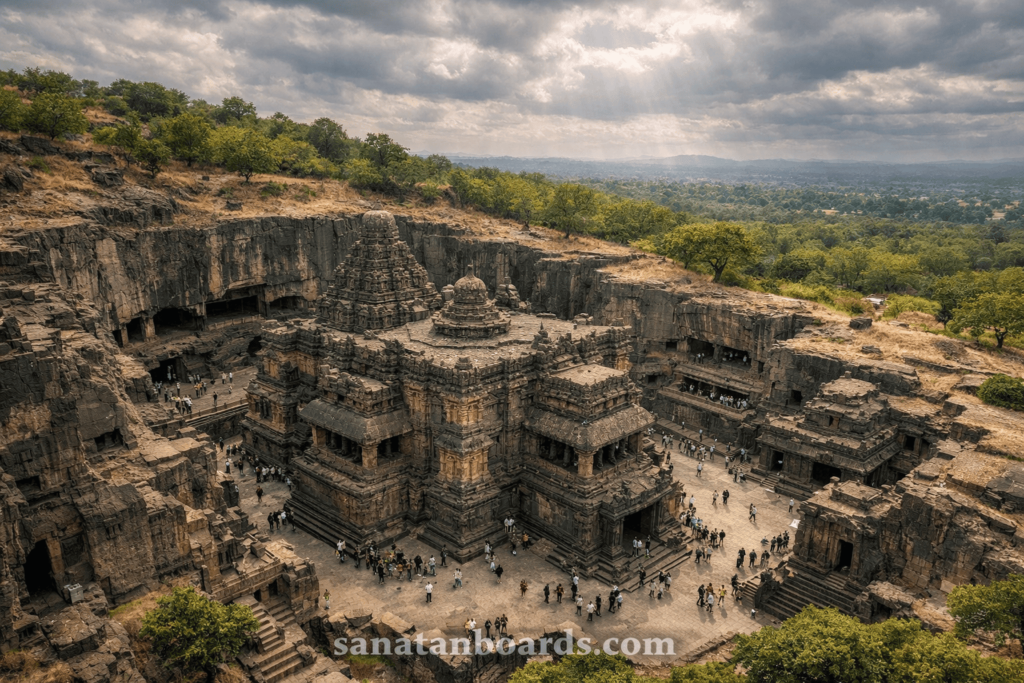ELLORA CAVES (MAHARASHTRA) – KAILASA TEMPLE