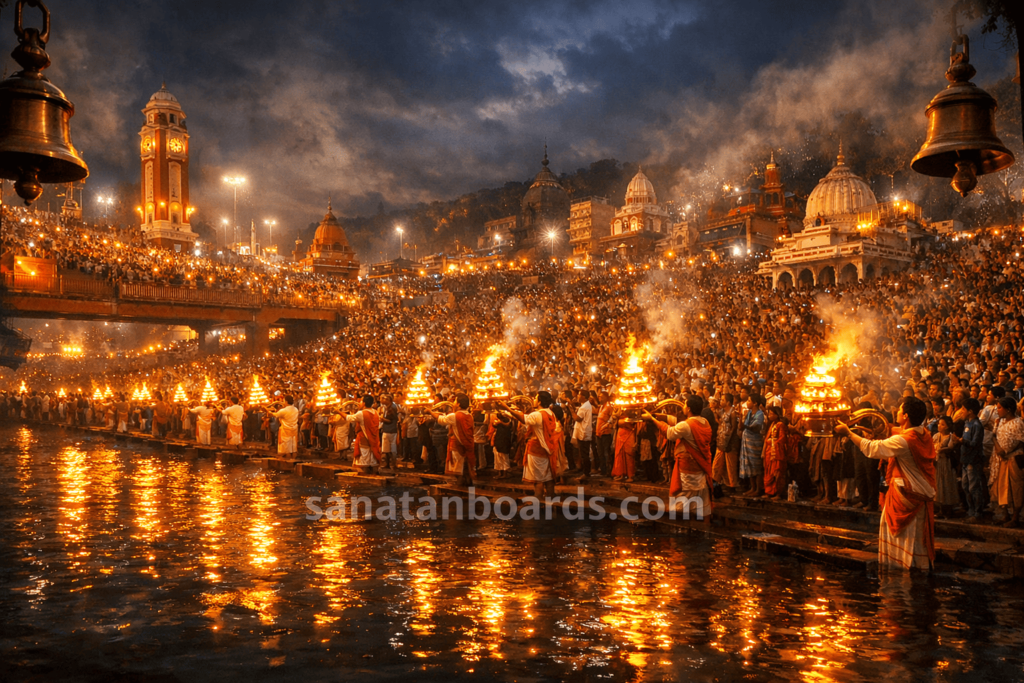 HARIDWAR (UTTARAKHAND) – GANGA AARTI AT HAR KI PAURI