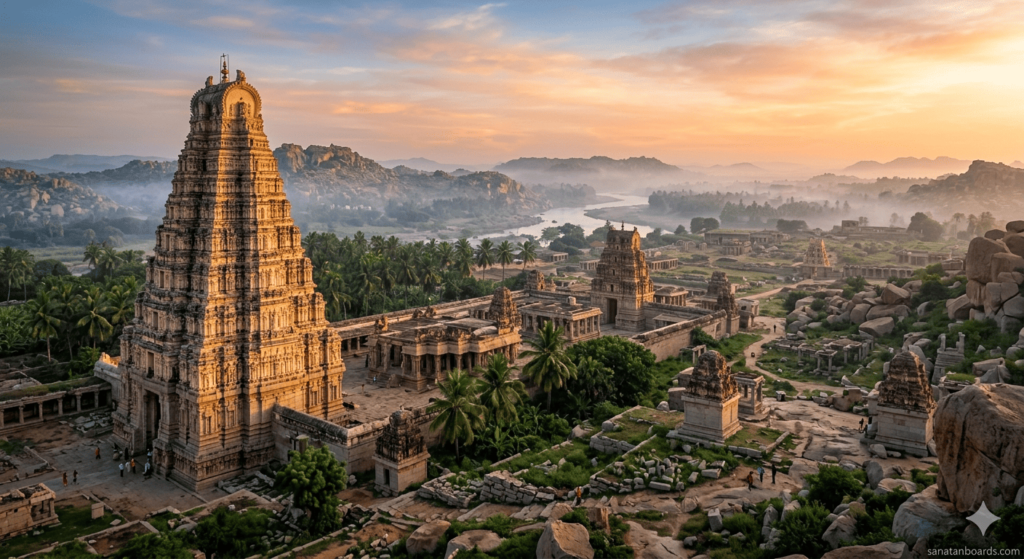HAMPI (KARNATAKA) – VIRUPAKSHA TEMPLE, VIJAYANAGARA EMPIRE